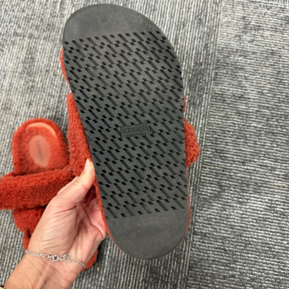 HERMES CHYPRE SANDALS TEDDY - Picture 8 of 11